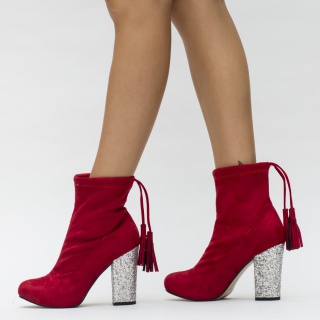 Botine Selma Rosii