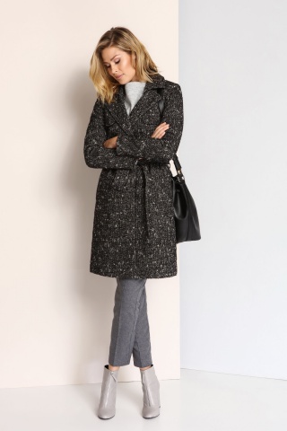 Palton Top Secret S023773 Black