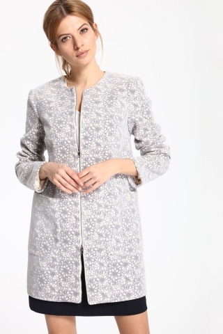 Palton Top Secret S029365 White