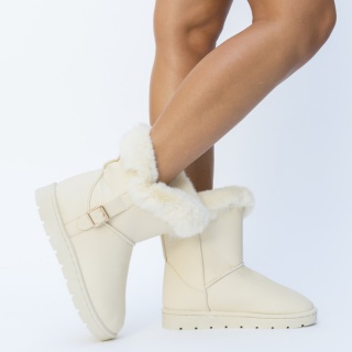 Cizme Tip Ugg Hartun Beige