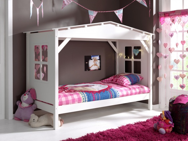 Pat din lemn de pin si MDF Pino Home
