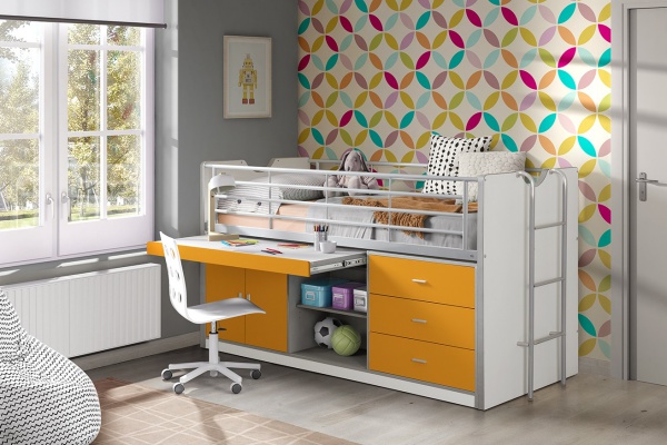 Pat pentru copii Bonny White : Orange