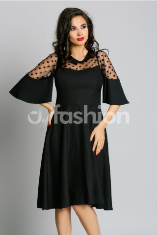 Rochie Caprice Neagra Clos Decupaj Feminin