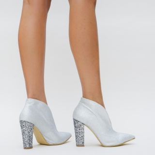 Botine Caro Argintii