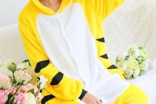 Pijamale de dama groase pentru iarna ߩ modele calduroase cu imprimeuri colorate