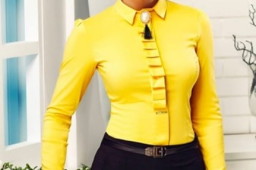 Camasi de dama office cu maneca lunga la moda in 2025