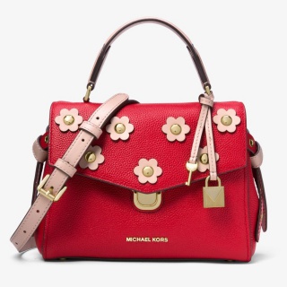 Bristol Floral Appliqué Leather Crossbody