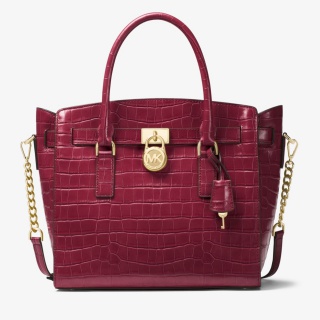 Hamilton Embossed-Leather Satchel
