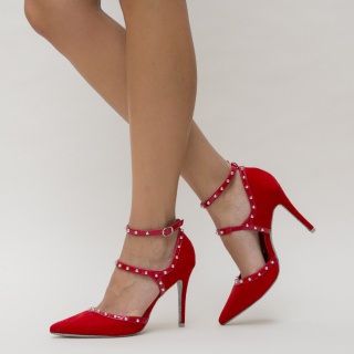Pantofi Bicon Rosii