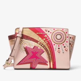Selma Embellished Leather Messenger
