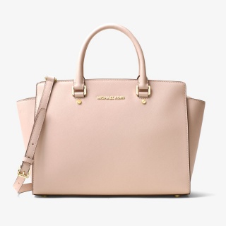 Selma Large Saffiano Leather Satchel