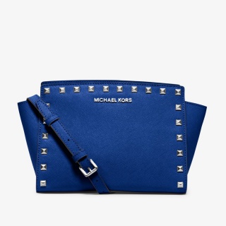 Selma Medium Studded Leather Messenger
