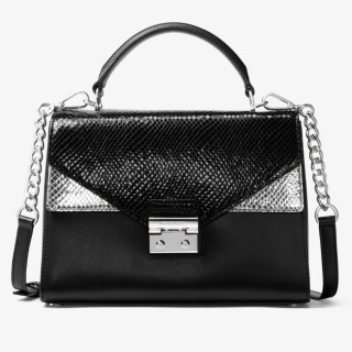 Sloan Embossed Leather Satchel
