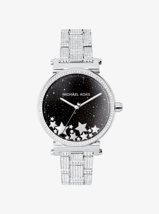 Sofie Pavé Silver-Tone Smartwatch