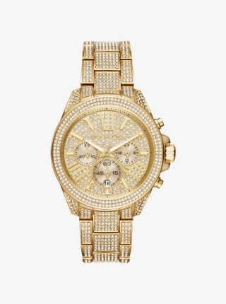 Wren Pavé Gold-Tone Watch