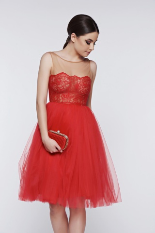 Rochie Ana Radu Tempting Invitation Red