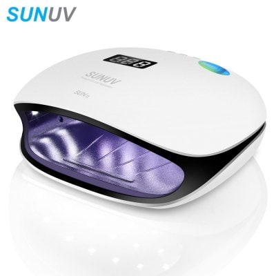 SUNUV SUN4 Professional Manicure 48W Nail Lamp Curing Tool - US PLUG WHITE