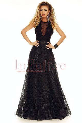 Rochie Atmosphere de seara neagra lunga