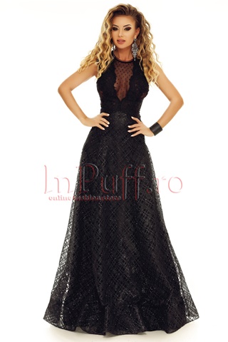 Rochie Atmosphere de seara neagra lunga