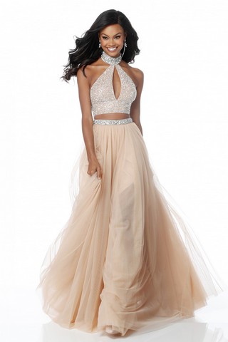 Rochie Sherri Hill 51910 Nude