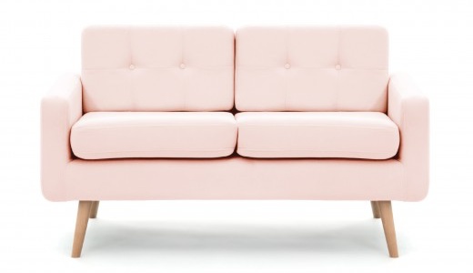 Canapea Fixa 2 locuri Ina Pastel Pink