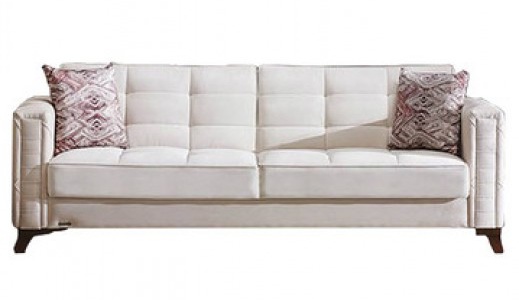 Canapea extensibila 3 locuri Ikon White K1