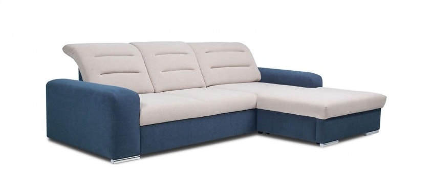 Coltar extensibil cu tetiera reglabila Play cu sezlong pe dreapta