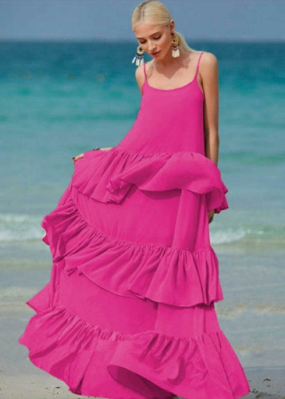 Rochie din Voal Lara Magenta