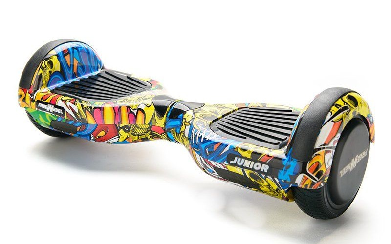 Scuter Electric FreeWheel Junior Graffiti Galben