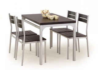 Set Malcolm wenge + 4 scaune