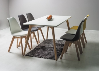 Set Masa Milan 160 + 6 scaune