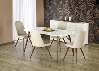 Set Masa din MDF Richard White : Cherry + 6 scaune K214