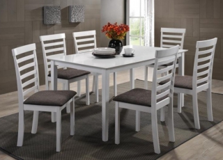 Set masa din MDF si furnir Arthur + 6 scaune Loft