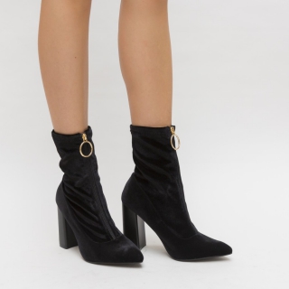 Botine Ciano Negre