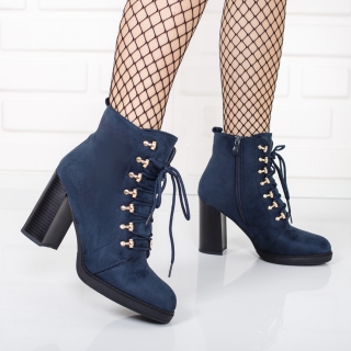 Botine Setala bluemarine cu siret
