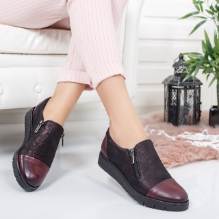 Pantofi Piele Cilobi visinii casual
