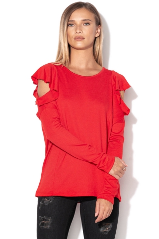 Silvian Heach Collection Pulover tricotat fin cu decupaje pe umeri Pedreguer