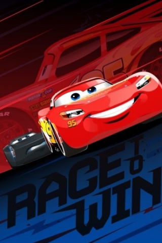 Covor Disney Kids Race Cars Red