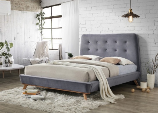 Pat tapitat Dona Velvet Grey