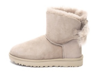 UGG Cizme scurte fara inchidere, cu captuseala din blana de oaie Fluff