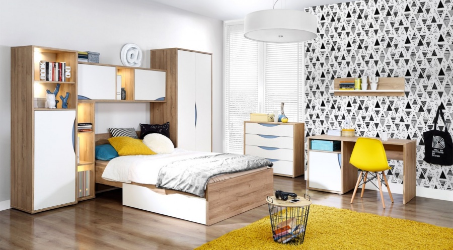 Set Mobila dormitor pentru copii 9 piese Novelle