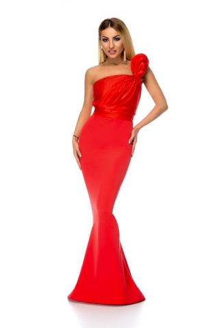 Rochie BBY lunga rosie de seara