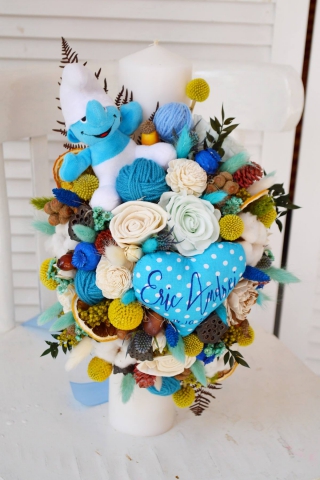 Lumanare Botez Monette Flowers
