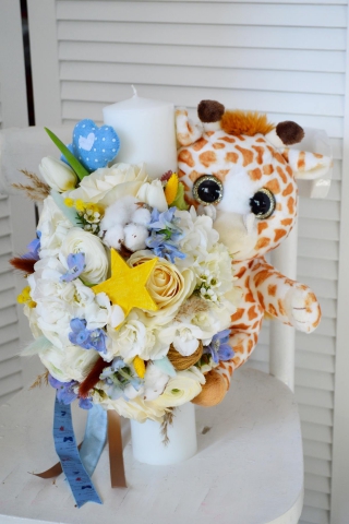 Lumanare Botez Monette Flowers 4