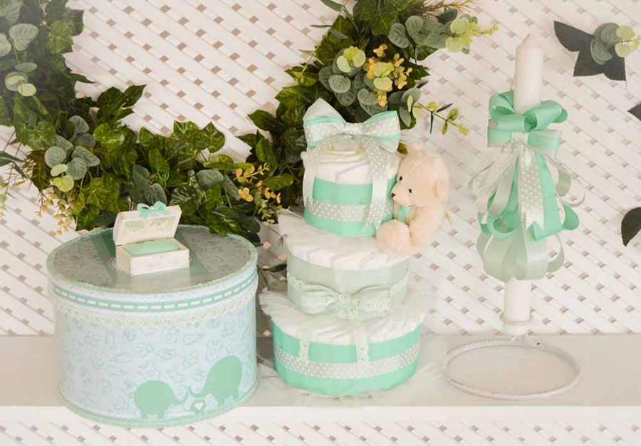 Pachet de botez Baby Green