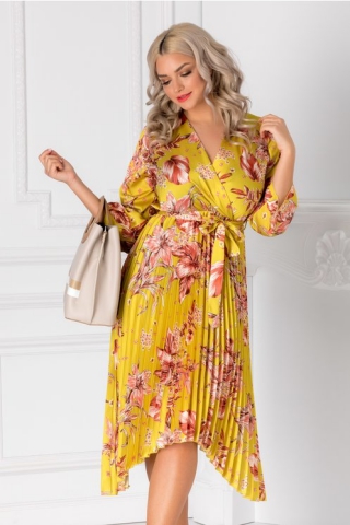 Rochie Alexandra gabena cu imprimeu floral