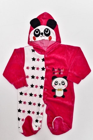 Salopeta Panda-Catifea Rosie