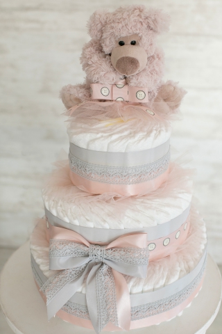 Tort pampers mare Pinky Bear Premium