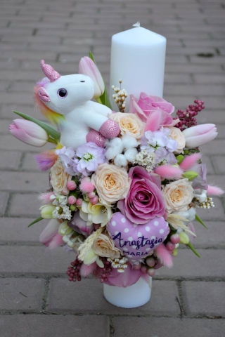 Lumanare Botez Monette Flowers