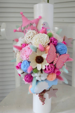 Lumanare Botez Monette Flowers